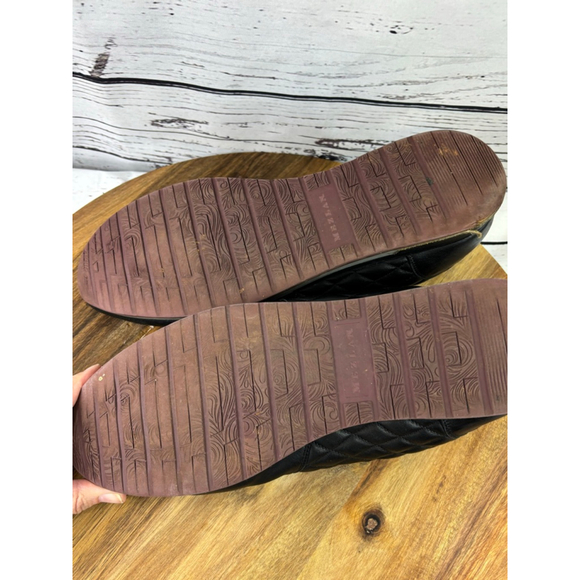 Men's Mezlan Black Quilted Leather Sneakers with Burgundy Laces, Size 14 - Picture 8 of 15